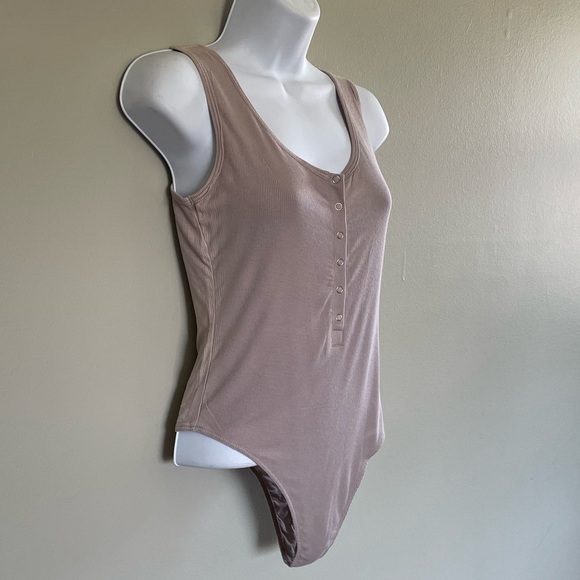 Olympia Theodora Sparrow Bodysuit in Taupe NWOT - Picture 2 of 7